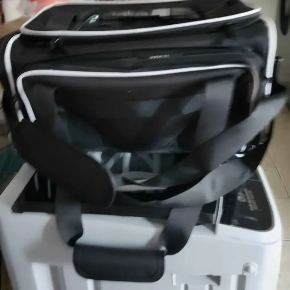 Black Portable Pet Carrier Bag with Pad